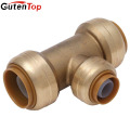 GutenTop Sharkbite 1/2 Igual Tee Brass Push para conectar Push Fit Fitting